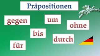 ALLE Präpositionen Nominativ Akkusativ Dativ Genitiv │Deutsch lernen [upl. by Aissert]