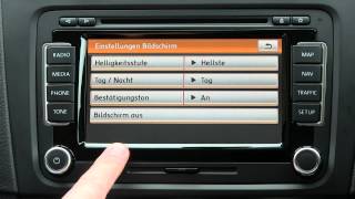 Erstkontakt VW RNS 510  Einstellungen TONESETUP Picture Navigation und Sprachsteuerung [upl. by Allveta653]