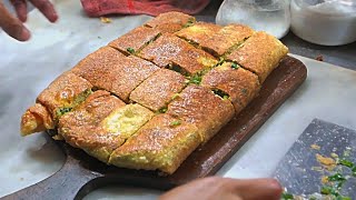 Indonesian Street Food  Minced Beef and Egg Martabak [upl. by Zeret493]