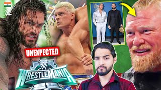 Wrestlemania 40 MATCH ENDING Twist😳CRAZY FINISH The Rock amp Roman Reigns Show Brock Lesnar [upl. by Holna]