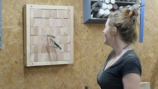 Making an End Grain Knife Throwing Target [upl. by Iain]