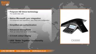 Polycom CX3000 IP Conference Phone Review  Unboxing [upl. by Ahseekat275]