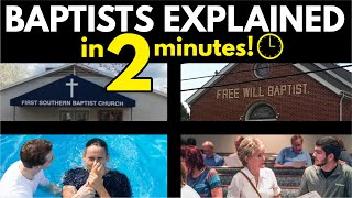 Baptists Explained in 2 Minutes [upl. by Bekelja]