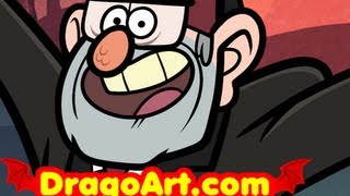 How to Draw Grunkle Stan Gravity Falls Grunkle Stan Step by Step [upl. by Animrac]