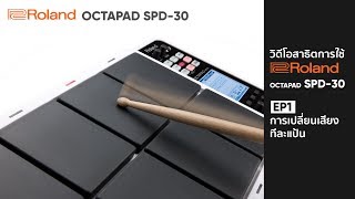 วิธีใช้ Roland OCTAPAD SPD30 EP1 การเปลี่ยนเสียงแต่ละแป้น [upl. by Tolmann275]