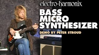 ElectroHarmonix Bass Micro Synthesizer Analog Microsynth Pedal Demo by Peter Stroud [upl. by Eseilana]