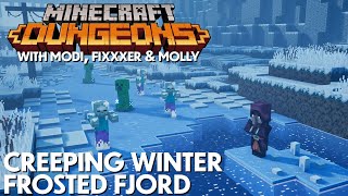 Minecraft Dungeons Creeping Winter Coop  Frosted Fjord [upl. by Nnave256]