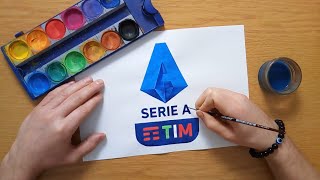 Come disegnare il logo di Serie A  How to draw the Serie A logo [upl. by Derayne]