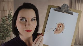 ASMR Ear Seeds ear inspection cleaning and ear seed placement [upl. by Nongim]