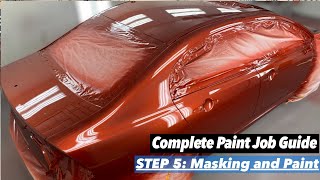 How To Paint a Car Guide Episode 5 Masking and Painting [upl. by Nella]