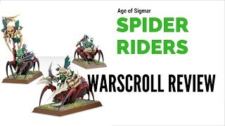 Age of Sigmar Grot Spider Riders Warscroll Review [upl. by Tenahs780]