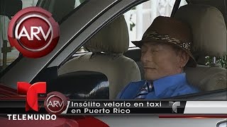 ¡Increíble Velan a chofer en el Taxi que condujo por 15 años  Al Rojo Vivo  Telemundo [upl. by Hsetih]