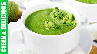 BROCCOLI STEM SOUP RECIPE  Clean amp Delicious [upl. by Attah]