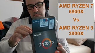 AMD Ryzen 7 5800X vs Ryzen 9 3900X [upl. by Meesaw]