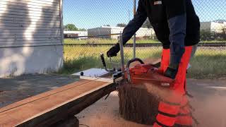 How to use the NEW Granberg Alaskan Winch® System for chainsaw milling [upl. by Assenat]