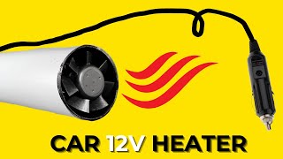 Never freeze in your car again DIY 12V Car Heater [upl. by Bautram]