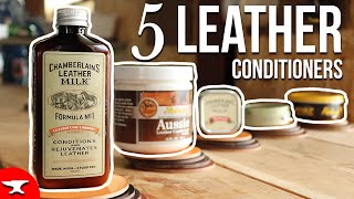 5 Leather Conditioners amp Cleaners  COMPARISON  Saddle Soap Chamberlains Leather Milk Mink Oil [upl. by O'Connor]