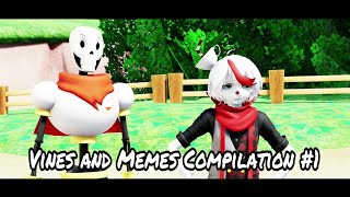 MMD Vines and Memes Compilation  Cuphead  Bendy  Undertale  Mario  Fnaf   MOTION DL [upl. by Dorey]