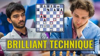 Brilliant technique  Alexander Donchenko vs Gukesh  Tata Steel 2024 [upl. by Kiefer]