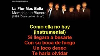 Memphis  La flor mas bella  Karaoke [upl. by Hestia]