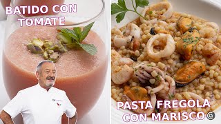 PASTA FREGOLA con marisco  BATIDO de TOMATE zanahoria y sandía ¡con Arguiñano [upl. by Harden]