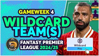 MY FPL GAMEWEEK 4 WILDCARD TEAM  SALAH amp HAALAND  Fantasy Premier League Tips 202425 [upl. by Traggat]