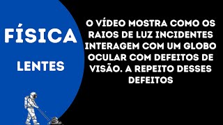 O vídeo mostra como os raios de luz incidentes interagem com um globo ocular com defeitos de visão [upl. by Ingraham]