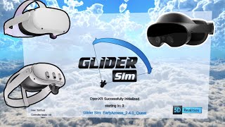 Glider Sim  Hang Gliding  Paragliding Simulator  PREVIEW GAMEPLAY MECHANICS  META QUEST [upl. by Judah]