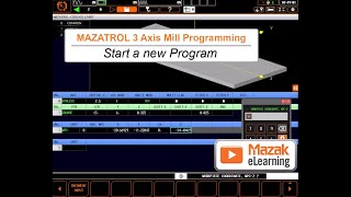 MAZATROL Programming Briefs  Basic 3Axis Mill Programming [upl. by Nyllewell205]