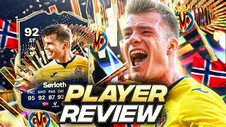 4⭐5⭐ 92 TOTS SORLOTH SBC PLAYER REVIEW  FC 24 Ultimate Team [upl. by Brookes496]