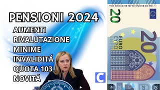 PENSIONI INPS 2024 📅 e GLI AUMENTI CHE NON TI ASPETTI 💸 [upl. by Durand190]