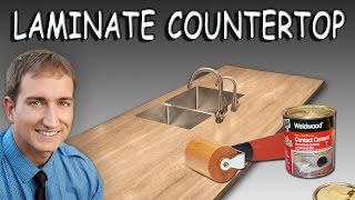 How To Install Sheet Laminate On A Countertop [upl. by Htezil]