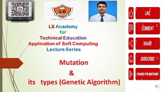 Mutation and its types in Genetic algorithm  Application of soft computing Lecture Series [upl. by Eirehs486]