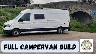 15 minute CAMPER VAN build from start to finish  VW Crafter VAN CONVERSION [upl. by Adao]