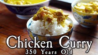 350 Year Old Chicken Curry  18th Century Cooking  Townsends [upl. by Euqnomod]