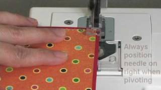 Janome Sew Mini Sewing Machine Part 4  Sewing Around Corners [upl. by Ahswat]