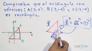 Distancia entre 2 puntos│triángulo rectángulo [upl. by Roxane]