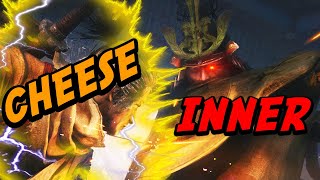 Sekiro  Inner Genichiro CHEESE Easy Boss Guide [upl. by Ultan]