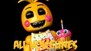 Toy Chica  All Voicelines with Subtitles  Ultimate Custom Night [upl. by Bondy]