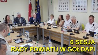 6 sesja rady powiatu w Gołdapi  29082024 [upl. by Nnuahs]