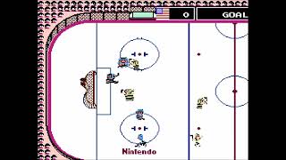 Ice Hockey Gameplay NES [upl. by Naujat]