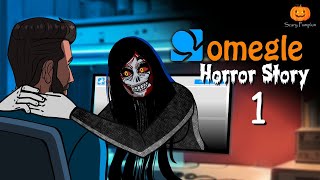 Omegle Horror Story  Omegle  Scary Pumpkin  Hindi Horror Stories  Animated Horror Stories [upl. by Eile]