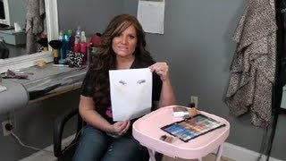 How to Make Your Own Makeup Face Chart on Blank Paper  Makeup Lessons [upl. by Marlow384]