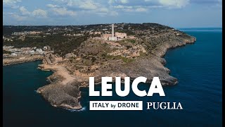 Santa Maria di LEUCA  The white pearl of Puglia Italy from above 4K movie [upl. by Cosmo275]