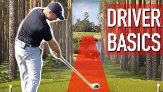 Driver Basics For Longer Straighter Golf Shots [upl. by Peatroy834]