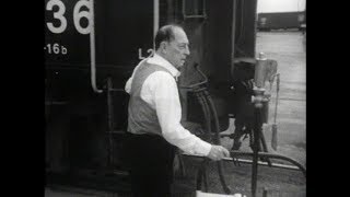 Buster Keaton pulling a train [upl. by Eimmit]