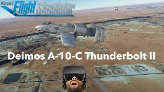 A10C Thunderbolt II in VR  Microsoft Flight Simulator  Al Asad Air Base Iraq [upl. by Calva]