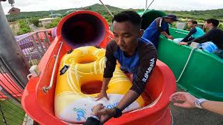 Water Slides At Ramayana Waterpark Pattaya  The Biggest Waterpark In Thailand [upl. by Aimo]