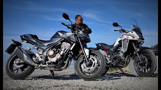 HONDA CB500X vs CB500F [upl. by Dorreg466]