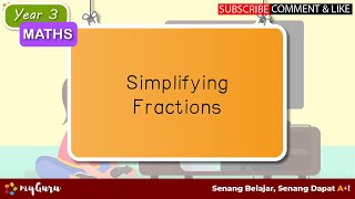 Year 3  Maths  Simplifying Fractions [upl. by Ynogoham]